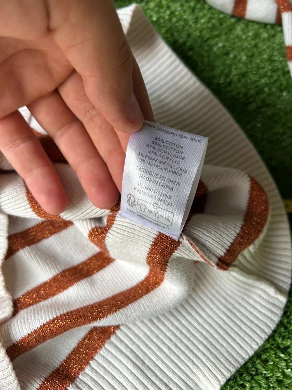Blusa de mangas compridas listradas la petite étoile tamanho 1 / s – photo 10